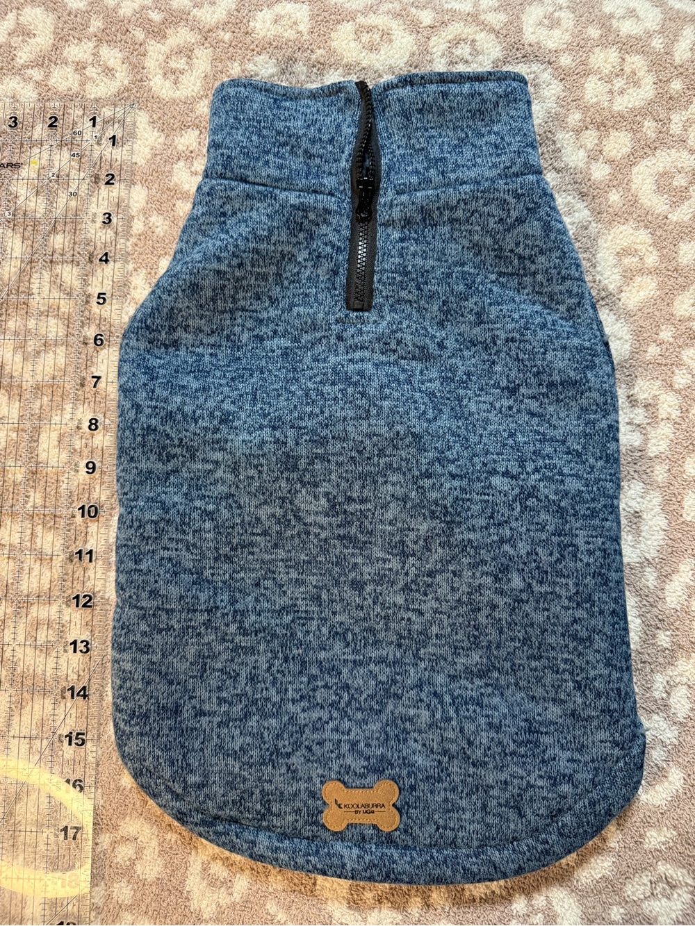 Pet Blue Quarter-Zip Knit Sweater